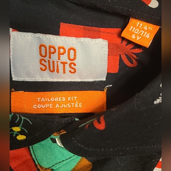 Opposuits- Boy's Christmas Tailored Fit LS Button Down Shirt, Sz 6 Years Old - Picture 6 of 9